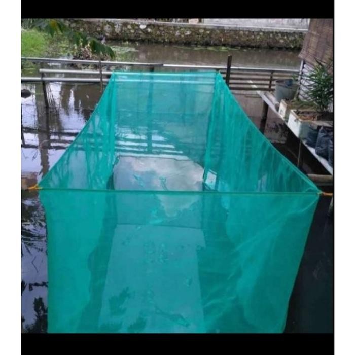 Keramba jaring ikan ukuran 3x2x1 kerambah ikan nila lele siap pakai