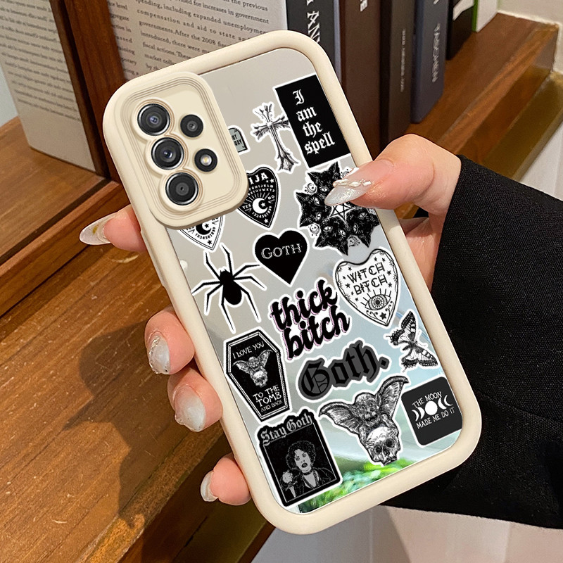 Casing Hp Untuk Samsung Galaxy A52 4G A52 5G A52s 5G A71 A72 A73 5G Case Cyberpunk cermin Kasing tip