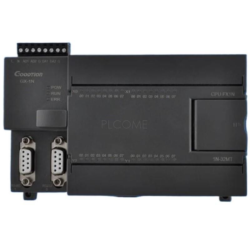 PROMO   FX1N FX2N 20/24/28/32 MR MT 2AD PLC Controller, 2DA Optional, RS232 RS485 Modbus RTU for Mit