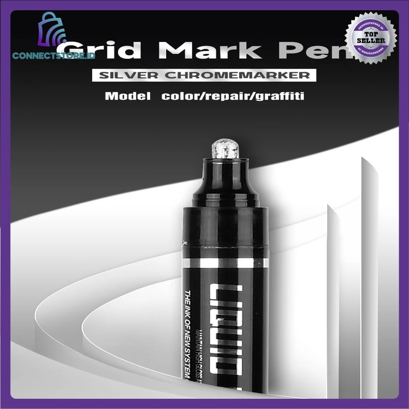 

Spidol Permanen Marker Metallic Chrome Waterproof 2mm-Silver