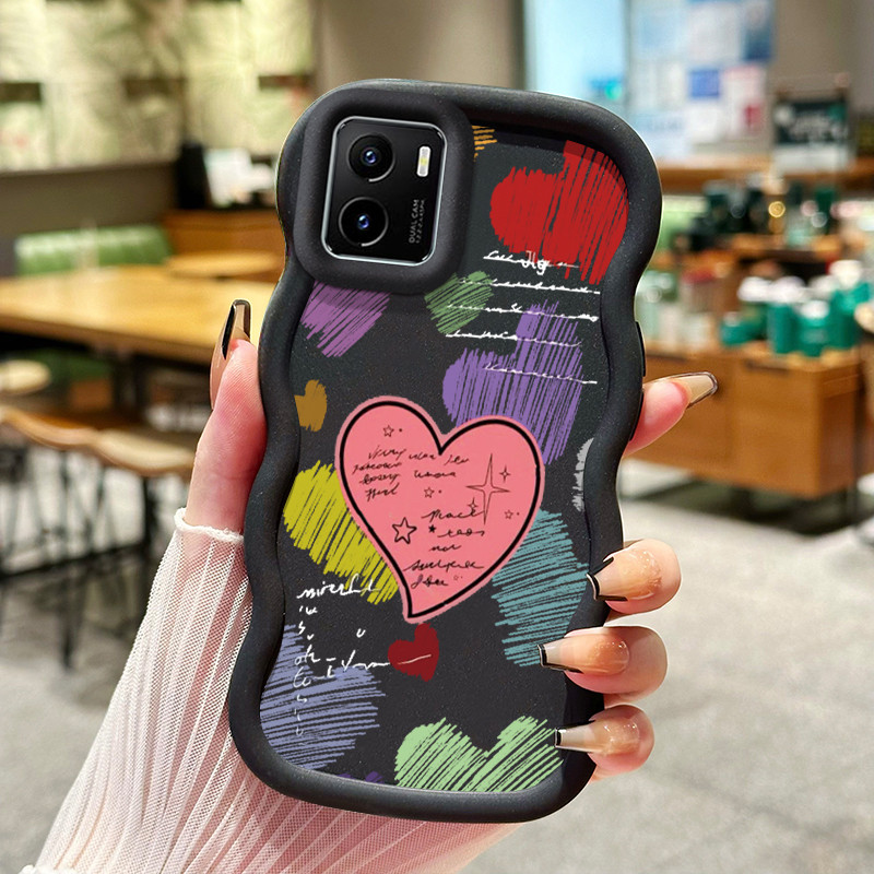 Casing Untuk VIVO Y15s Y15A Y15C Y01 Case Casing Emoji tas daisy HP Cesing pelindung Silikon Softcas