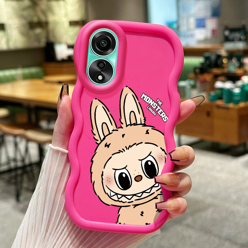Casing HP Untuk OPPO A78 Case lucu Kartun boneka Kesing Cesing lunak Silikon Softcase Macaron Kasing