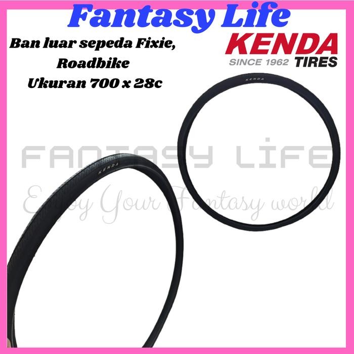 Ban Luar Sepeda Ukuran 700 x 28C Kenda Hitam sepeda Balap Roadbike Quality