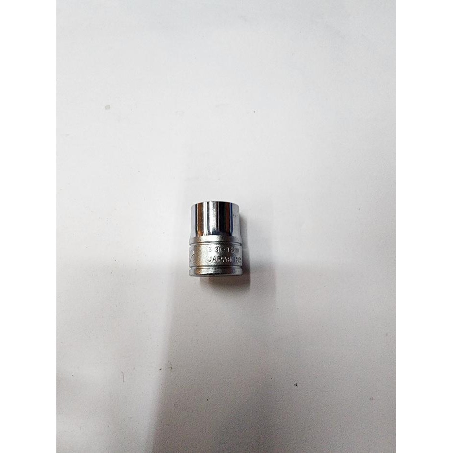 KTC 3/8" dr. Socket 12mm 12pt B3-12W Kunci Shock 12mm