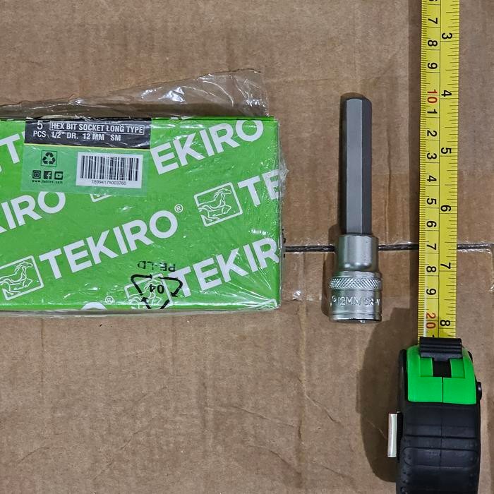 Kunci mata Sok L12mm Tekiro / Hex Bit Socket Long Type 12x100mm TEKIRO