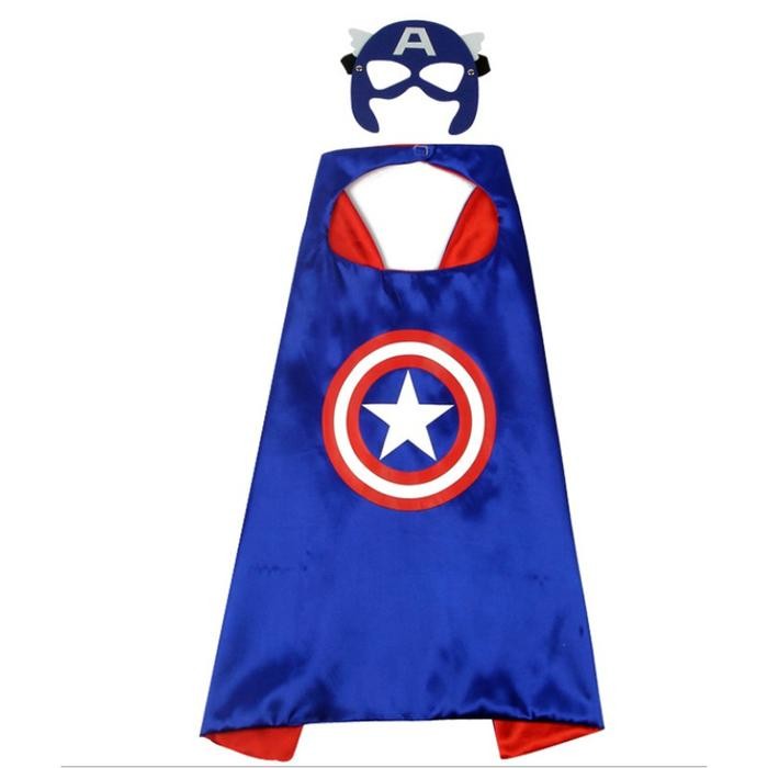 ASLI Jubah Topeng Anak Spiderman-Superman-Batman-Ironman-WonderWoman-Captaierika Fashion Fashion