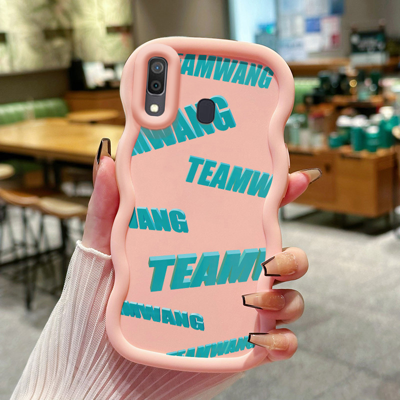 Casing Untuk Samsung A20 A30 M10s Case Casing Bahasa Inggris Hijau HP Cesing pelindung Silikon Softc