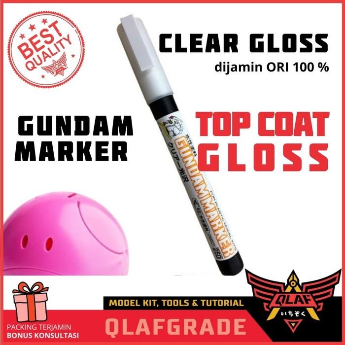 

GUNDAM MARKER TOP COAT GLOSS clear coating transparant GM501 pen