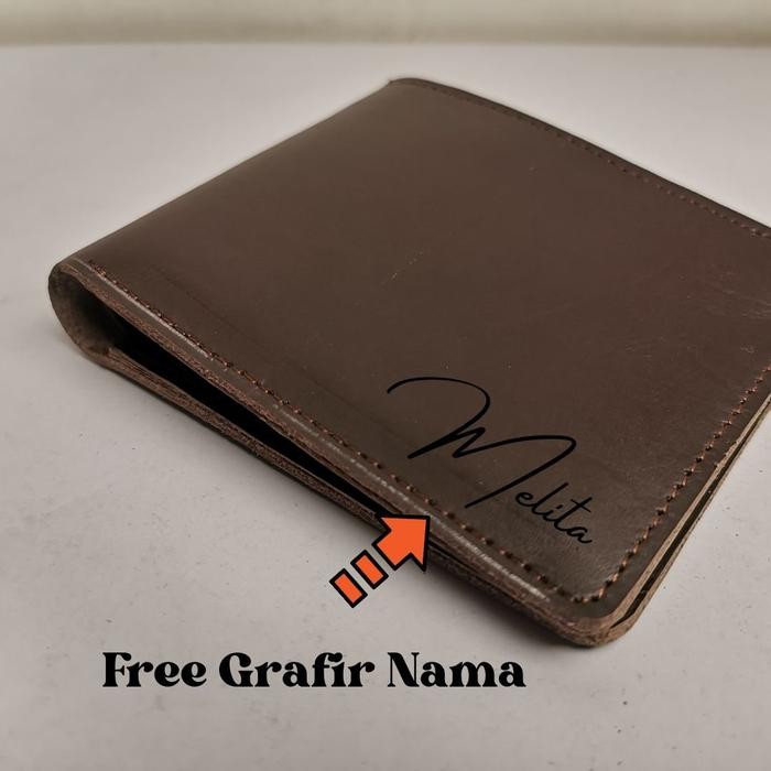 Dompet tipis full kulit asli pria