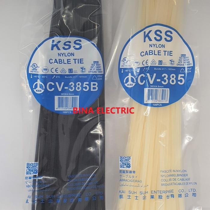 

Kabel Ties KSS 38Cm CV-385B / Kabel Tis KSS 38cm 385x4.8mm CV385B