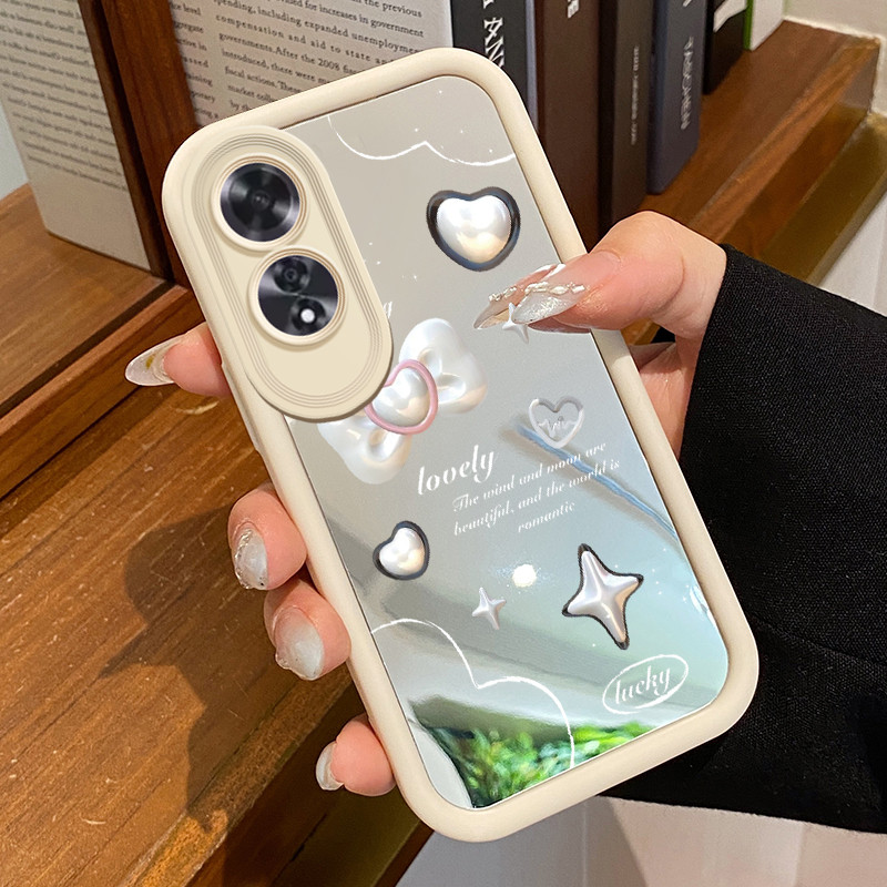 Casing Hp Untuk OPPO A60 Case Casing pola Cinta ikatan simpul Kasing HP Kesing pelindung Silikon Sof