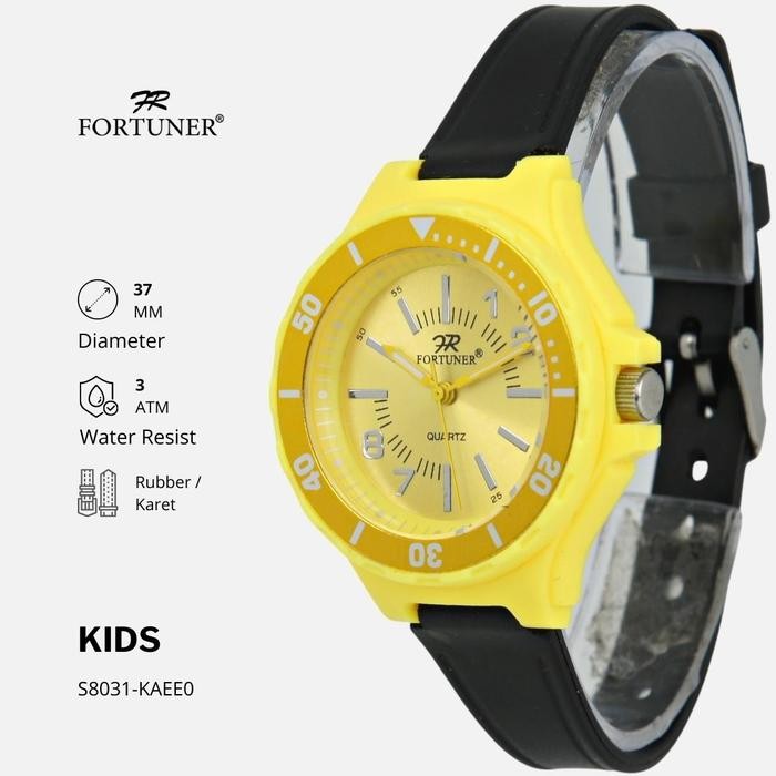 Fortuner Jam Tangan Anak Analog Karet Tahan Air Cewek Cowok Fashion Tahan Air Dulaney