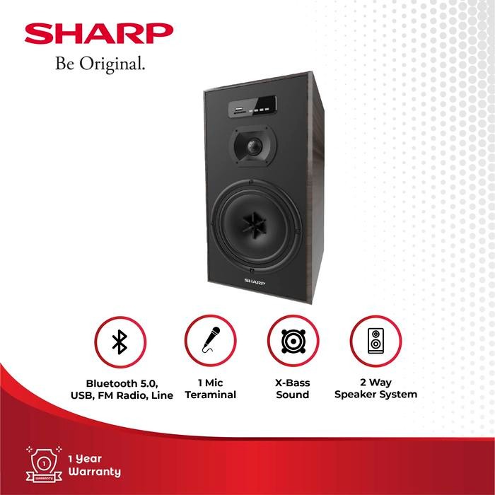 SHARP Speaker Aktif Bluetooth CBOX-B658UBO