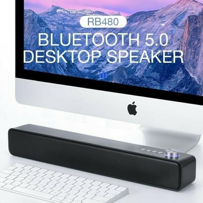 RoBot RB480 Desktop Bluetooth Speaker Sound Bar Suara Bass