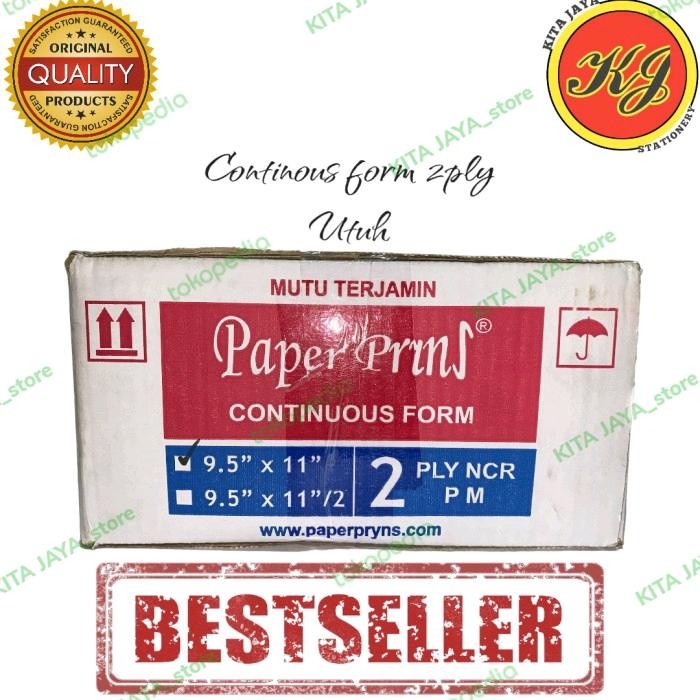 

Continous form 2 ply 9,5x11 Paperprins