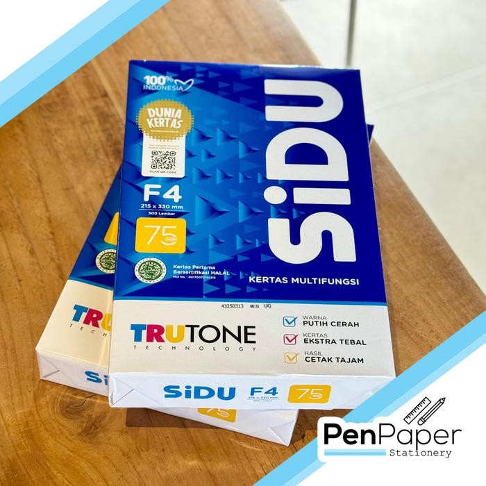 

Kertas HVS F4 75gr sinar dunia SIDU