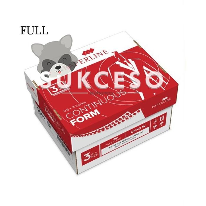 

Paperline PPL Continous Form 3 Ply Warna / Kertas CF K3 W