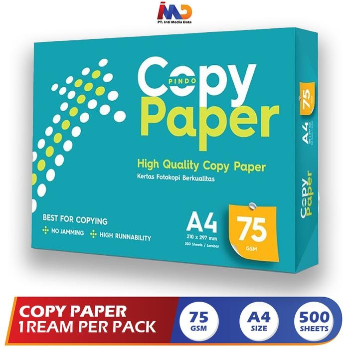 

Copy Paper Kertas Fotocopy 75 GSM A4 / 1Rim