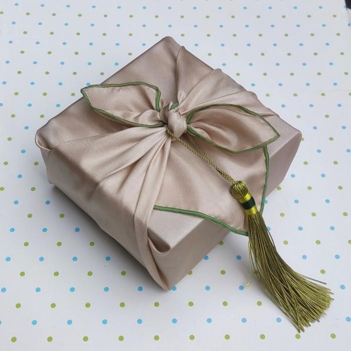 

Bojagi Fabric Gift Wrapped Furoshiki Mini Size