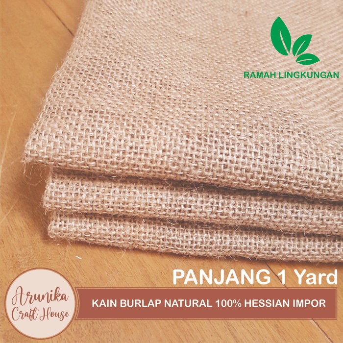 

kain goni/burlap impor natural 100% 1 yard
