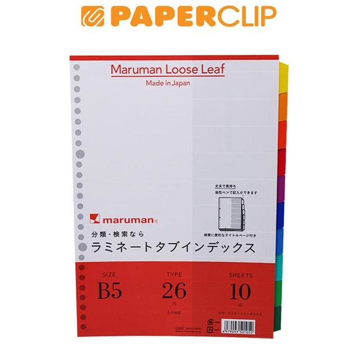 

INDEX FILE NOTE B5 MARUMAN LT5010 10C