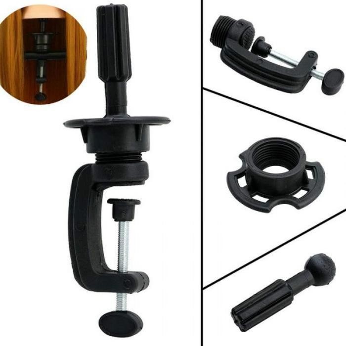 

Dudukan Manekin Kepala Adjustable Holder Manekin Rambut Pelatihan Berdiri Wig Dudukan Meja Clamp