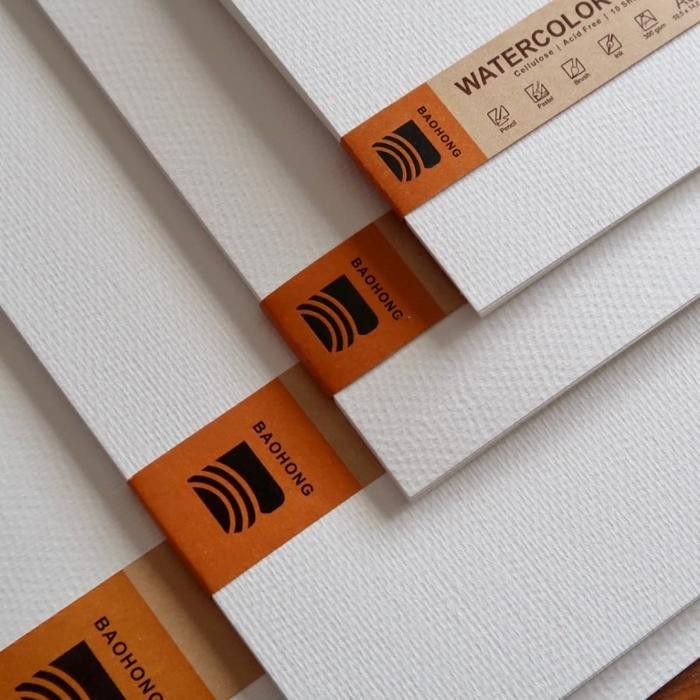 

Kertas Cat Air Baohong Cellulose Watercolor Paper A3