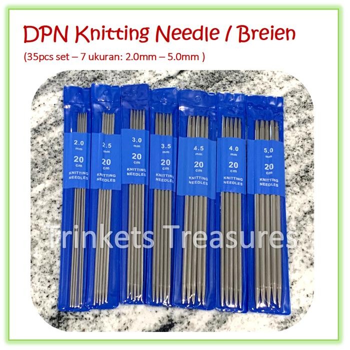 

SATUAN Breien Double Point Knitting Needle DPN Alumunium jarum knit