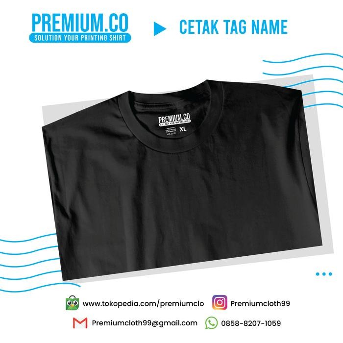 

SABLON KAOS + TAG NAME BRANDMU / DESAIN BEBAS/ SABLON KAOS SATUAN