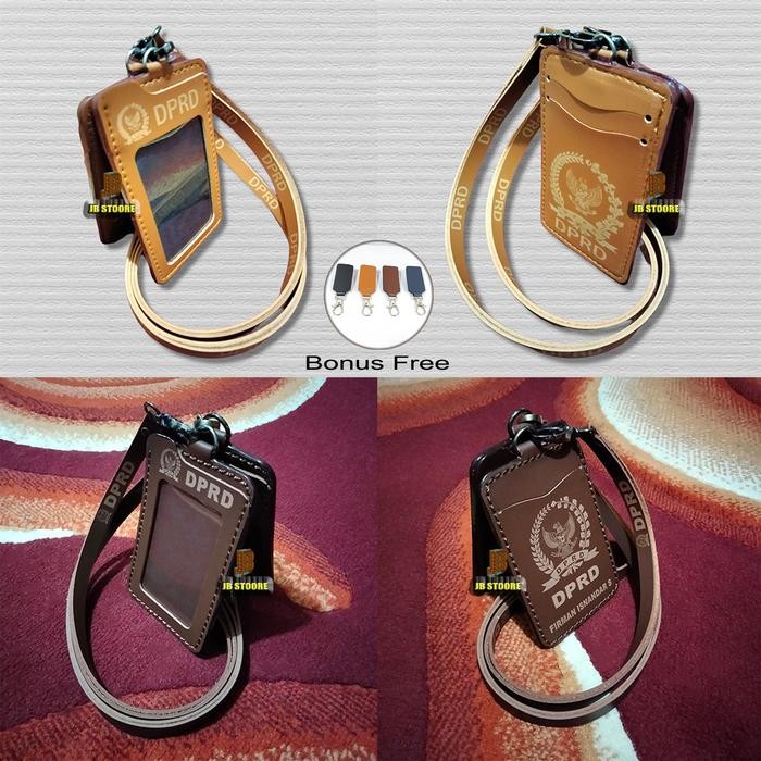 

Tempat Id Card DPRD Kulit / Id Card Holder Dprd Gantung / name tag dprd tali kulit