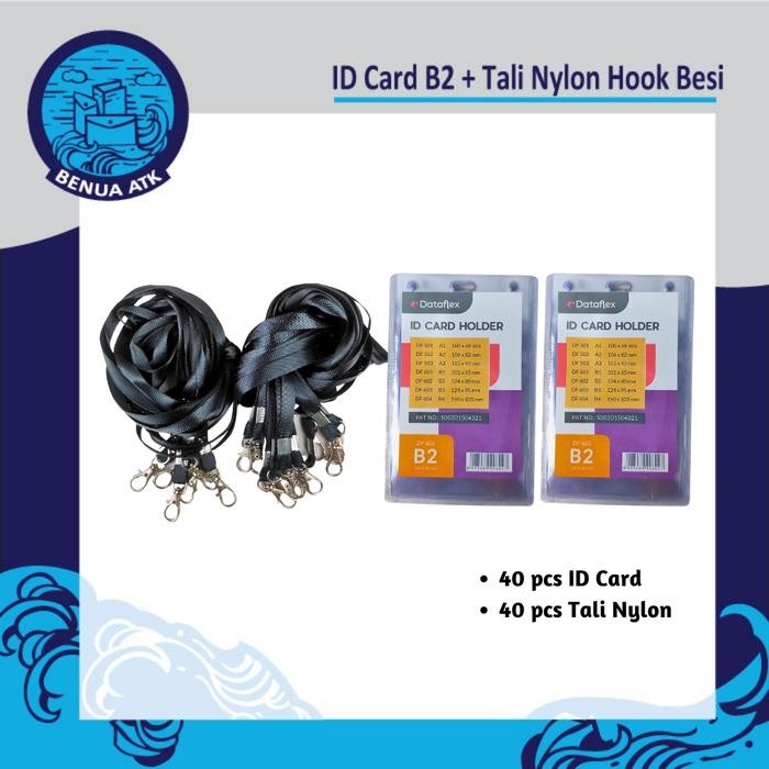 

Bundling ID Card B2 + Tali ID Nylon Hook Besi Dataflex [NYLK]