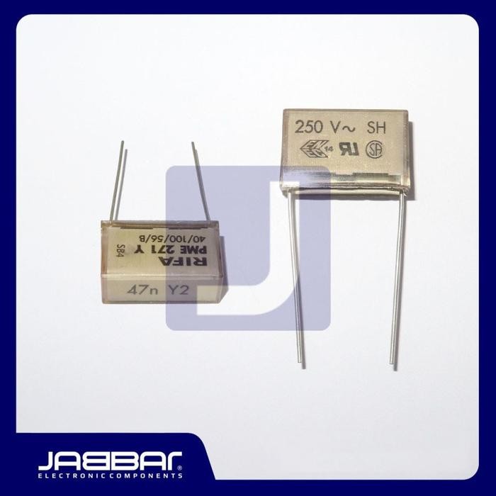 Capacitor Pme271Y 47N Y2 250V Dip2 Penyimpan Energi Listrik
