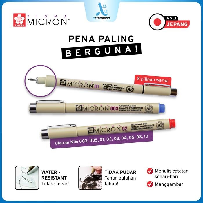 

Sakura Pigma Micron Drawing Pen Pigment Ink Pulpen Gambar