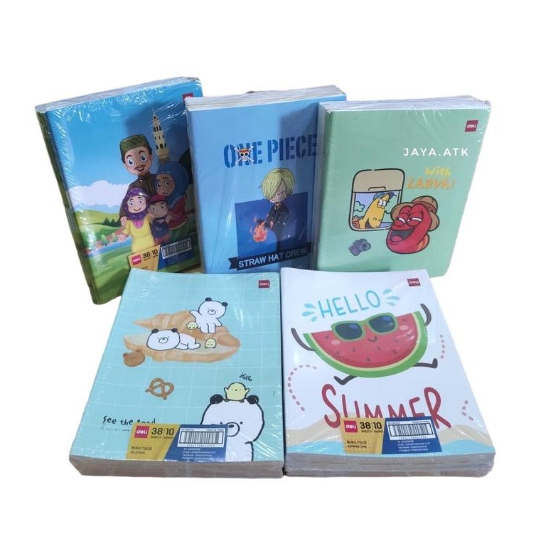 

BUKU TULIS DELI BUKU KECIL PENDEK KUARTO 38 LEMBAR 1 PAK ISI 10 BUKU