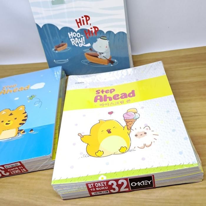 

PACK Buku Tulis OKEY 32 Lembar Isi 10 Buku Gambar Lucu Aesthetic Ukuran Kwarto