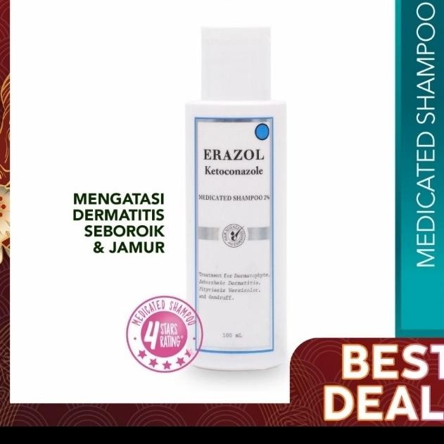 Terlaris Erazol Shampoo. Ketoconazole 2% Ready