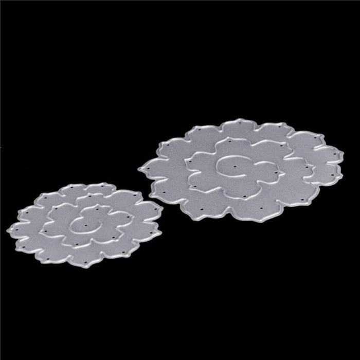 

CUTTING DIES - ROSE FLOWER ROLL PATTERN (2PCS) KODE 1332