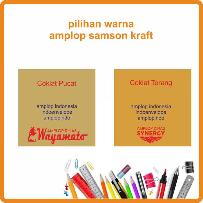

AMPLOP COKLAT 1/2 FOLIO SAMSON (18X28) KODE 523