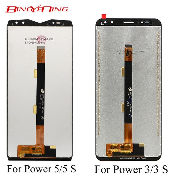 100% Original For Ulefone Power 6 Power 3 3S LCD&Touch Screen Digitizer Display Screen Accessories F