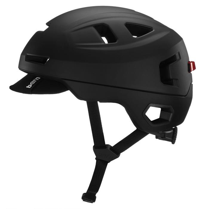BERN HUDSON MIPS HELMET - MATTE BLACK - HELM SEPEDA
