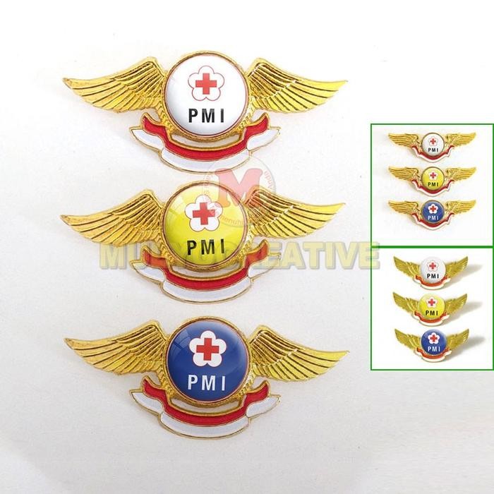 

Wing PMI Logo Palang Merah Indonesia Warna Putih Kuning Biru PREMIUM