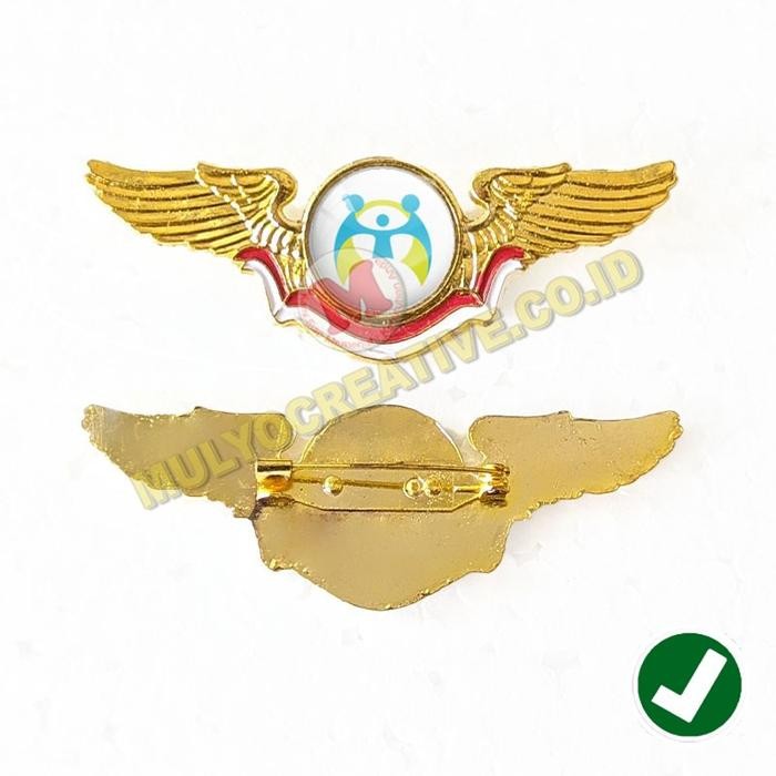 

Wing Logo Pin KEMENPPPA Model Matahari Wing Logo Bahan Logam PREMIUM