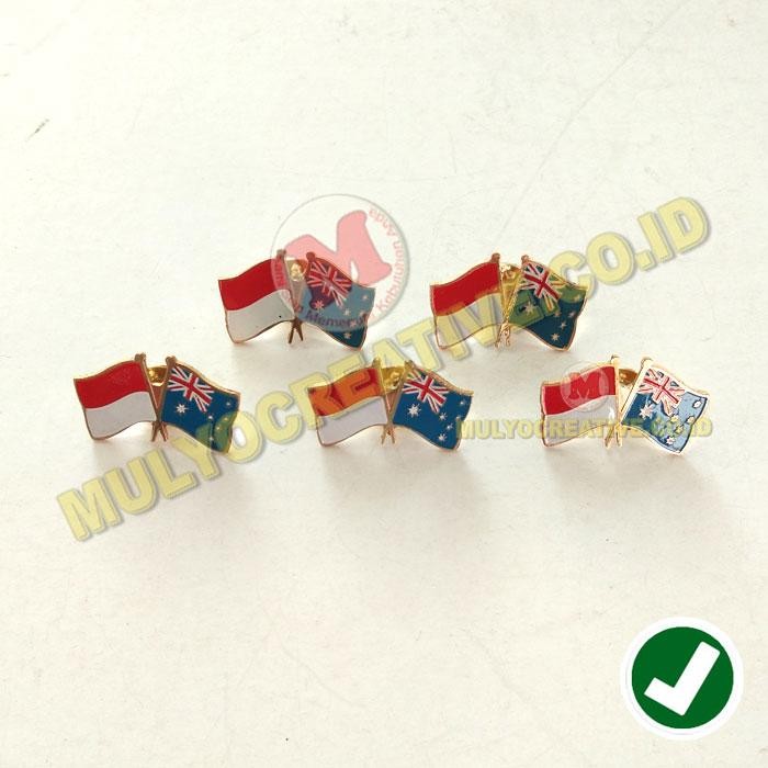 

Pin Bendera Persahabatan Negara Indonesia Dan Australia PREMIUM