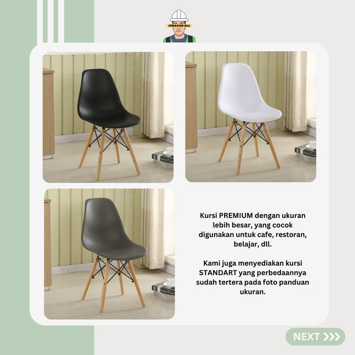 Kursi Cafe/Kursi Milenial/Eames Chair/Kursi Eames Aesthetic