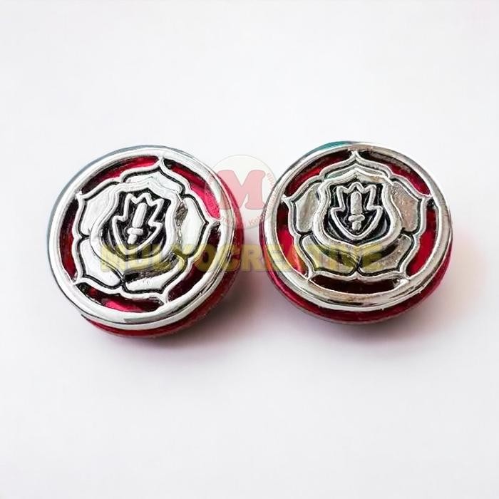

Pin Kerah Satpam Silver Monogram Security Warna Silver Lapis Mika PREMIUM