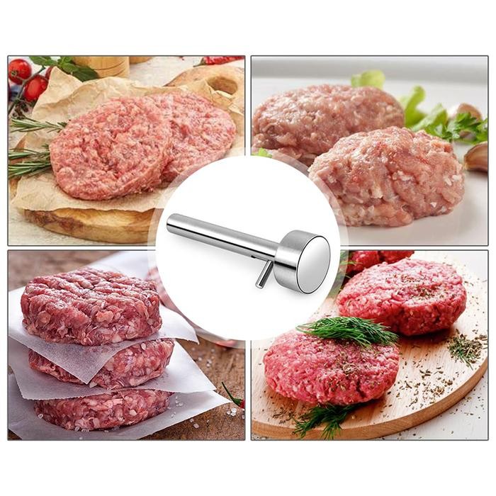 Cetakan Bakso Bulat Kecil Stainless Steel Alat Cetak Bakso Manual Multifungsi Alat Pencetak Bakso