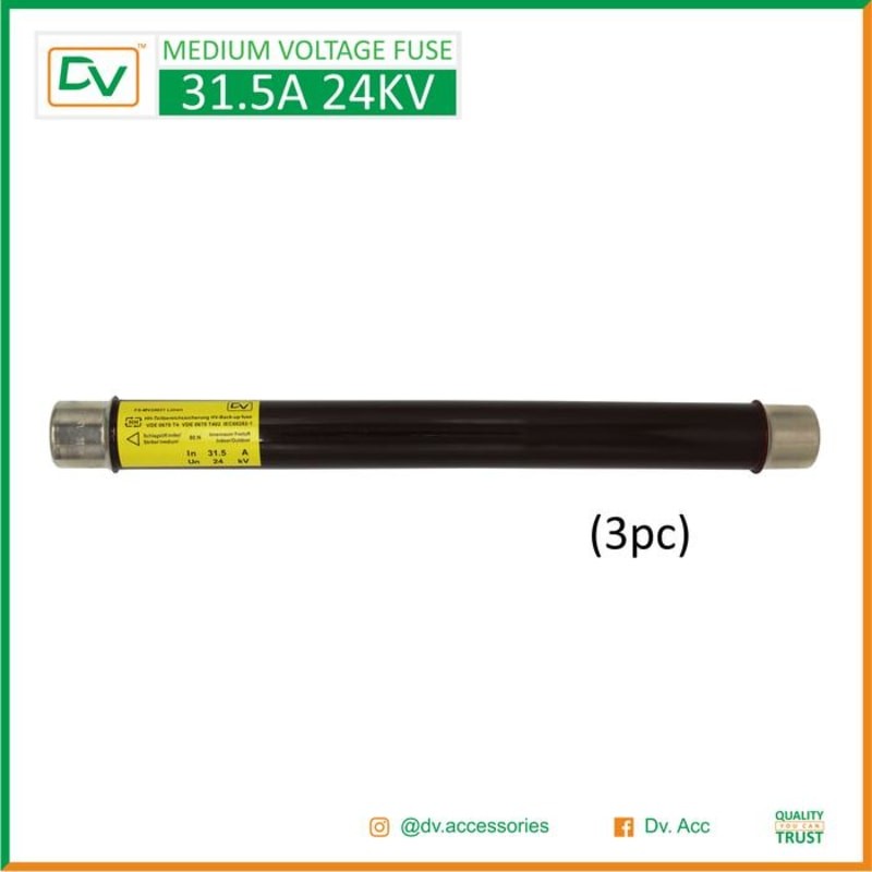PROMO DV MEDIUM VOLTAGE FUSE MV FUSE 24KV 31.5A (3PCS)