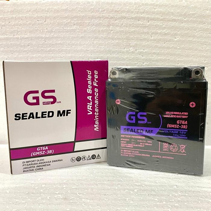 Aki Motor Vega Zr Gm5Z-3B Accu Gs Gadingsiam Kering Mf