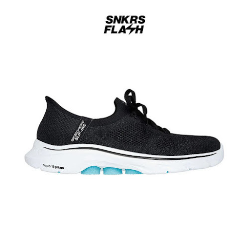 SKECHERS GO WALK 7 BLACK AQUA Sepatu Casual Wanita - 125213BKAQ - Size 38.5