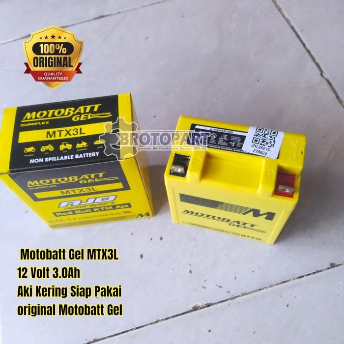 Aki Motor Kawasaki Ninja R 150 Ss 150, Honda Nsr 150 Motobat Mtx3L Gel